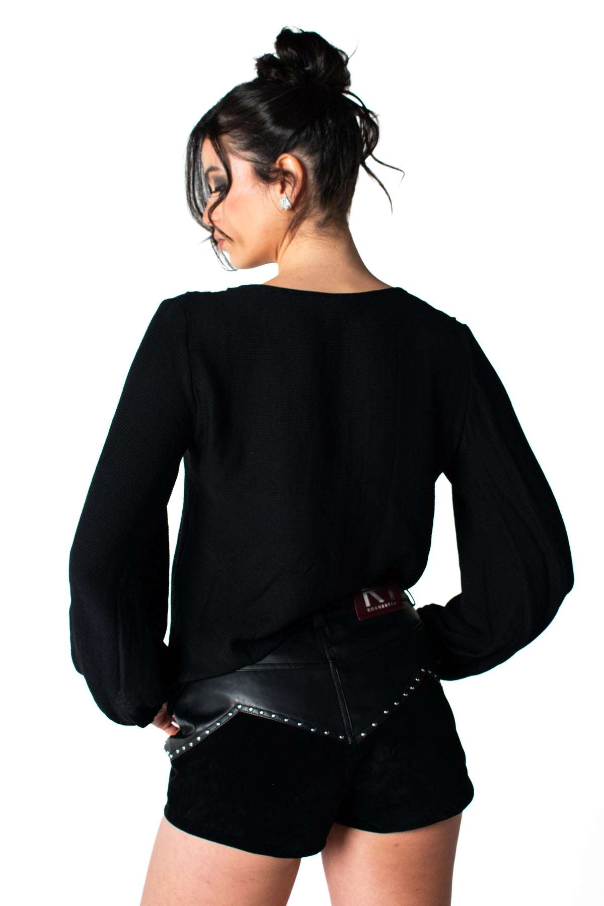 BLUSA RUFFLE BLACK